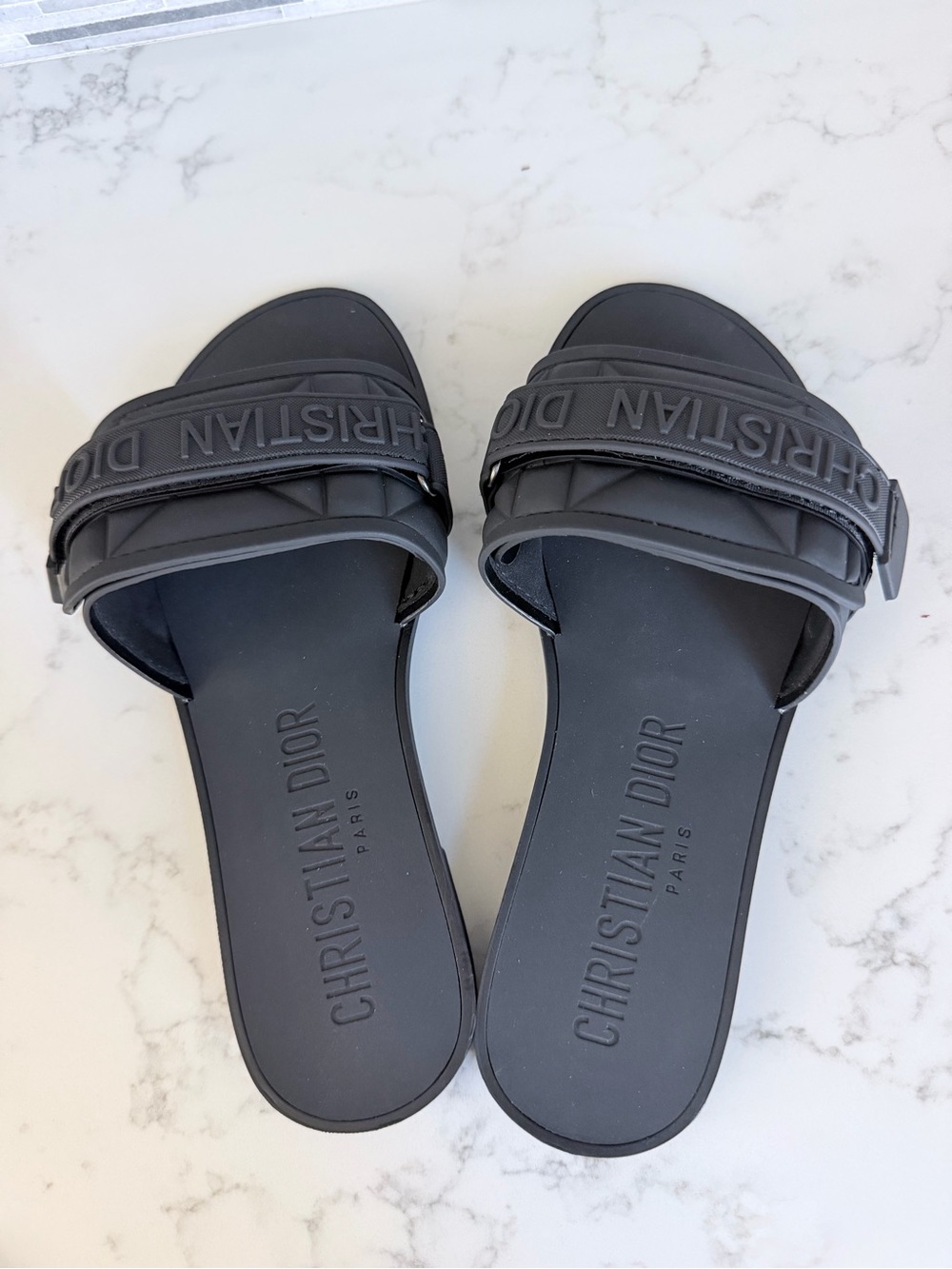 Dior Black Slide Sandals size 7 - Picture 4 of 7